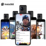 Insta360 Nano S 4K 20MP 360 VR Video Camera w/Panoramic Livestream Video Chat MultiView Free Capture Camera for iPhone X/8/8plus