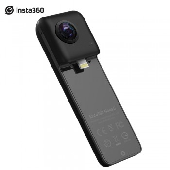 Insta360 Nano S 4K 20MP 360 VR Video Camera w/Panoramic Livestream Video Chat MultiView Free Capture Camera for iPhone X/8/8plus