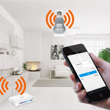 Mini WiFi IP Bulb Panoramic Camera 960P HD Fisheye 360 Degree Surveillance IR Night Vision Motion Detection Webcam Support 128GB