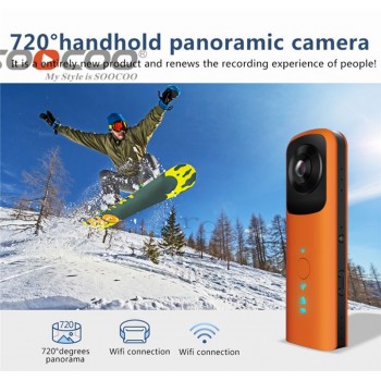 VR Camera 360 Camera Handheld Support WiFi Dual 1920 * 960 30fps 210 HD Wide Angle FishEye Lens Panoramic Driving VR Action Cam