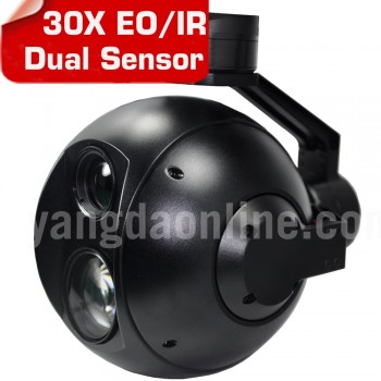 Drone Zoom Camera 30X EOIR Dual Sensor and Stellar Gimbal for Drone inspection Surveillance Search and Rescue Applications