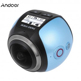 Andoer V1 360 Panorama Camera Wifi 2448P 16M Mini Sports Action Camera Fisheye Film Source Mini Action Camera Camcorder