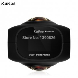 karue  Dual Lens Panoramic Camera 4k HD 360 Camera Wifi 1 Screen Mini Digital Camera Video For Android iphone6/6s/7 iOS
