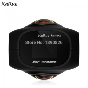 karue  Dual Lens Panoramic Camera 4k HD 360 Camera Wifi 1 Screen Mini Digital Camera Video For Android iphone6/6s/7 iOS