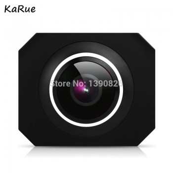 karue  Dual Lens Panoramic Camera 4k HD 360 Camera Wifi 1 Screen Mini Digital Camera Video For Android iphone6/6s/7 iOS