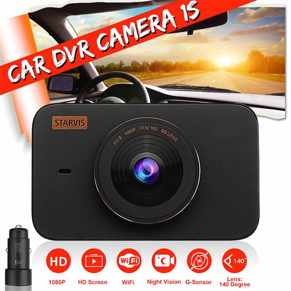 Xiaomi Mijia STARVIS 1S WiFi 3 Inch 1080P F1.8 HD ScreenCar 160 Lens Chinese Version Car Portable