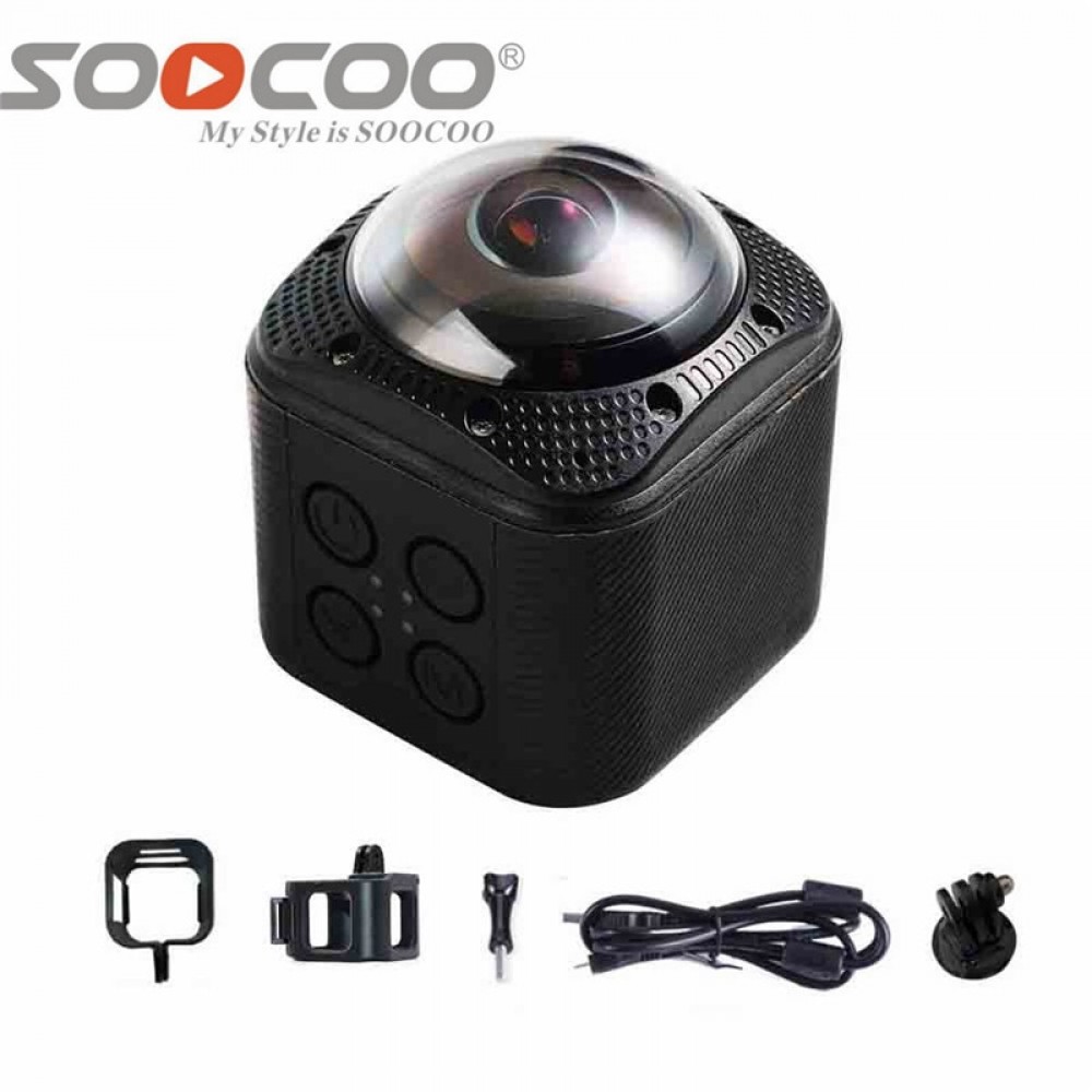 SOOCOO 360F UHD 4K Action Camera Wifi 1080P/30fps 20M Underwater Waterproof Camera Bicycle Cycling Mini Action Sports Camer