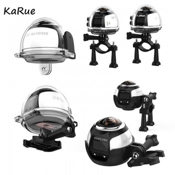 KaRue 4K 360 Action Camera Wifi Mini Panoramic Camera 2448*2448 Ultra HD Panorama Camera 360 Degree Sport Driving VR Ca