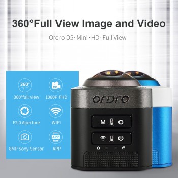 Ordro Brand 360 Degree Full View Camcorder D5 1080p  Portable Digital Video Camera WIFI Video Recording HDMI Output VR