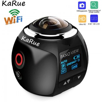 KaRue V1 360 Camera Wifi HD 2448P Mini Panoramic Camera 360 Video Camera Sports Camcorder for Virtual Glasses VR DVR Cam
