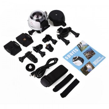KaRue V1 360 Camera Wifi HD 2448P Mini Panoramic Camera 360 Video Camera Sports Camcorder for Virtual Glasses VR DVR Cam