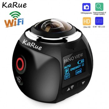 KaRue 4K 360 Panoramic Camera Ultra HD Wifi 2448*2448 Action camera Waterproof Sport Driving VR Sport Camera