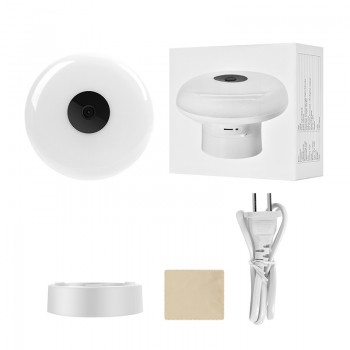 Wifi Fish-eye Panoramic Camera WIFI Bulb Light CCTV Smart Home Radar Induction Light IR Night Vision 2-way Intercom Remote Surve