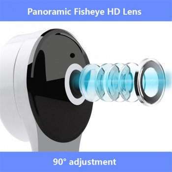 Tycipy 360 Degree View Camera Motion Detection Monitor 1080P WiFi Pan-tilt Night Vision Smart  Camera