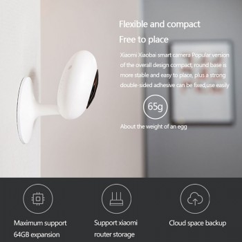 original Xiaomi Smart Webcam Popular Version 360 Angle 720P HD Night Vision Wireless Wifi IP Webcam Smart Home Cam APP for Phone