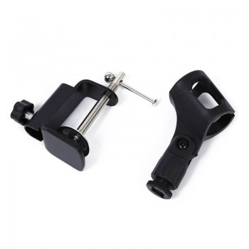 TOP Extendable Recording Microphone Holder Suspension Boom Scissor Arm Stand Holder with Microphone Clip Table Mounting Clamp