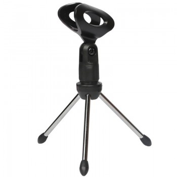 Portable Microphone Desktop Triangle Bracket Adjustable Mic Stand Conference Live Shockproof Microphone Tripods Bracket Holder