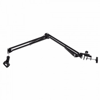 Metal Adjustable Mic Desk Stand Live Radio Recording Microphone Phone Foldable Stand Holder Metal Material Loading 2KG