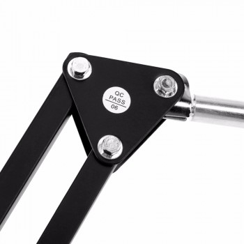 Metal Adjustable Mic Desk Stand Live Radio Recording Microphone Phone Foldable Stand Holder Metal Material Loading 2KG