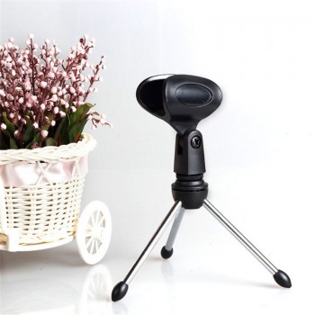 2017 Newest Adjustable Metal Desk Top Mic Microphone Clamp Clip Holder Stand Tripod Wholesale Price High Quality Jan20