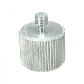 Thread Adaptor Microphone Screw Stand HDVATE 5/8-27 Female to 1/4-20 Male For Microphones Stand Converter Silver