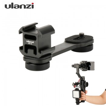 Ulanzi Mic Stand Cold Shoe Bracket Holder Adapter For BY-MM1 Microphone Led video Light Zhiyun Smooth 4 Feiyu Vimble 2 ( PT-3 )