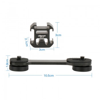 Ulanzi Mic Stand Cold Shoe Bracket Holder Adapter For BY-MM1 Microphone Led video Light Zhiyun Smooth 4 Feiyu Vimble 2 ( PT-3 )