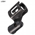 LEORY Plastic Black Mic Microphone Stand Clip Clamp Holder Mic Bracket Stand For Wired/Wireless Microphones Accessories