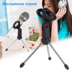 Microphone Mic Stand Tripod Bracket Portable Zinc Alloy Desktop Table Adjustable Holder  XR649