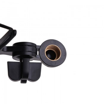 Professional Microphone Mic Shock Mount with Shield Articulating Head Telescoping Height Microphone Holder Stand Bracket