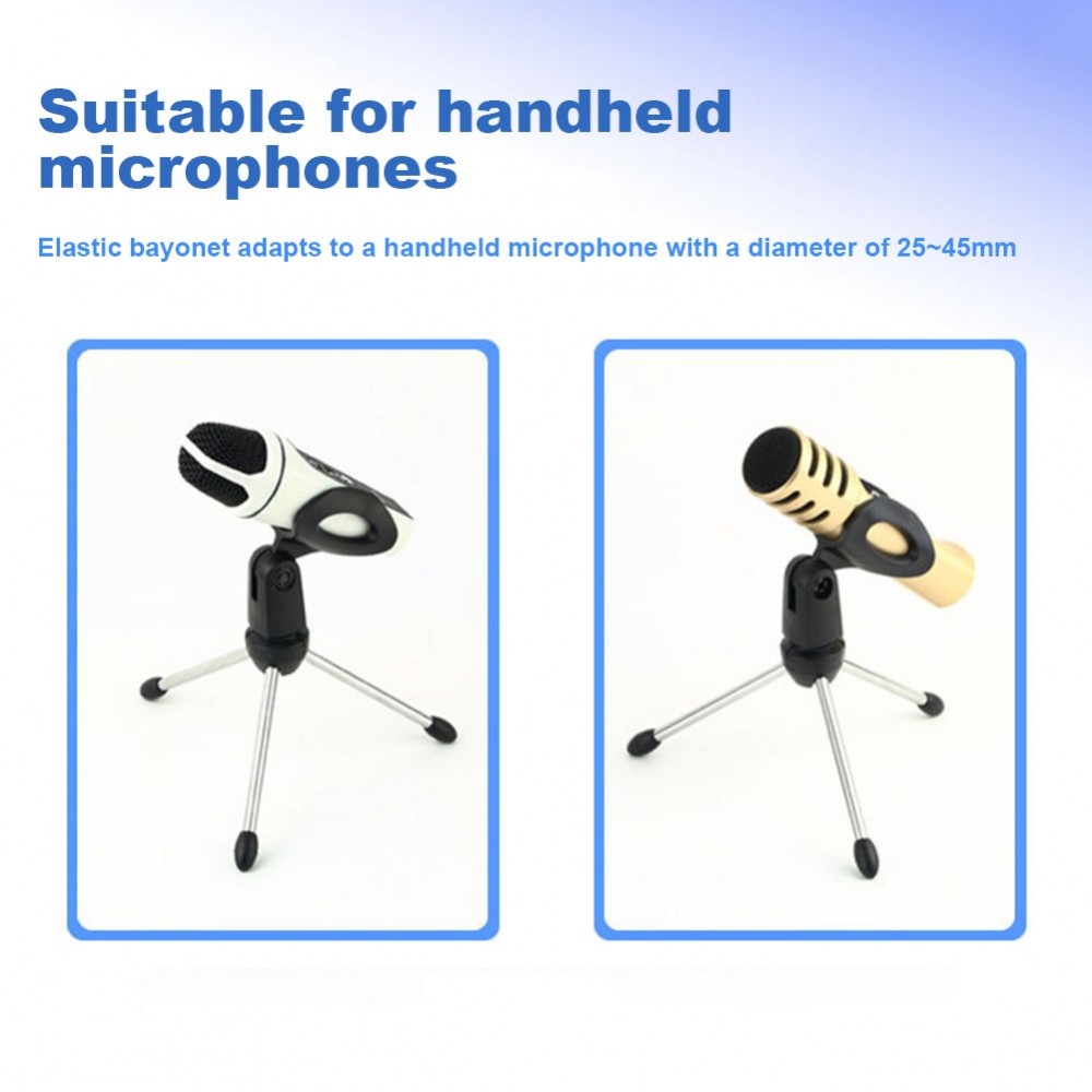 HOT Microphone Mic Stand Tripod Bracket Portable Zinc Alloy Desktop Table Adjustable Holder  Drop shipping
