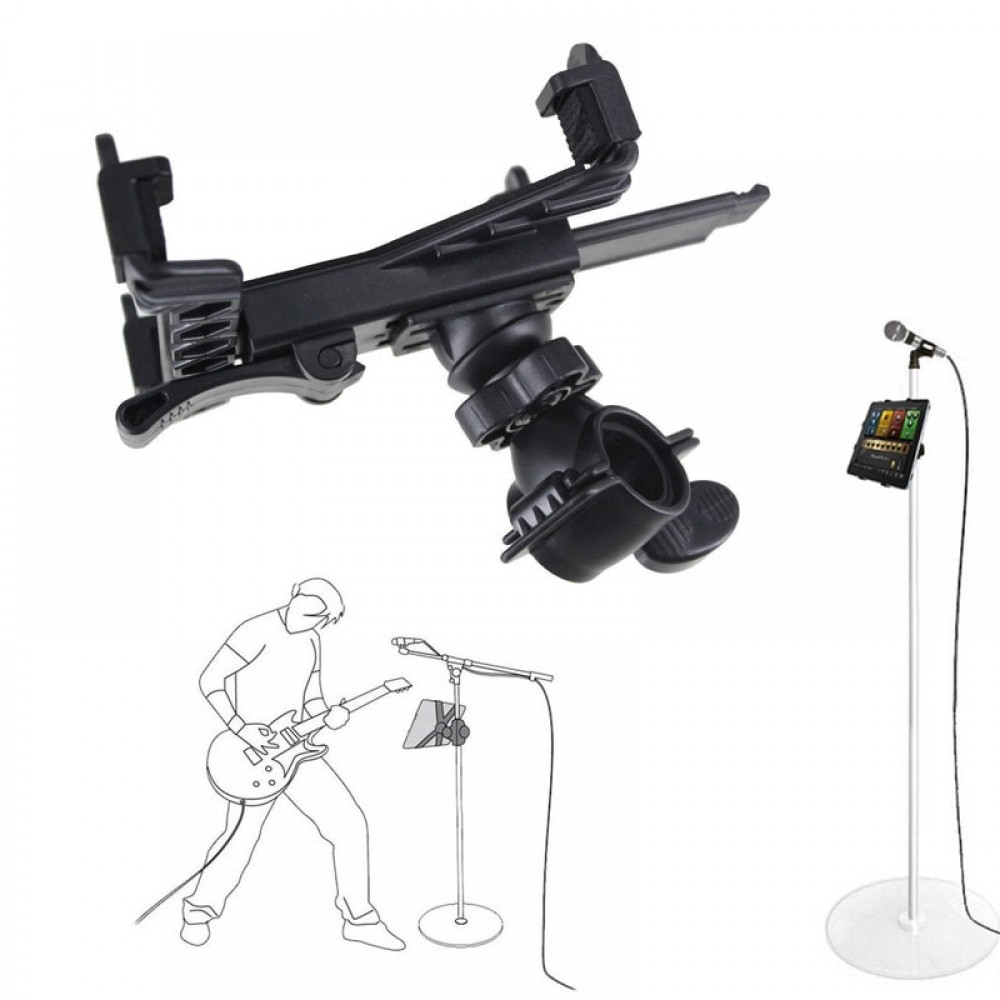 New Music Microphone Stand Holder Mount For 7 to 11inch Tablet iPad Air 5 4 3 2 Samsung Tab eals @JH