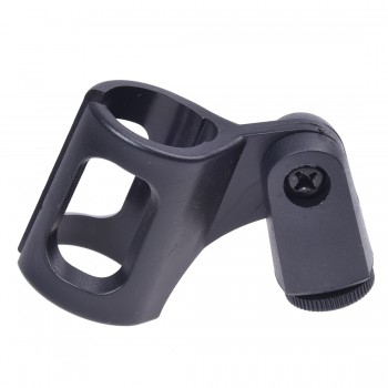Microphone Stand Holder Auction Support Port Microphone Black Steel + Aluminum Alloy Adjustable Base