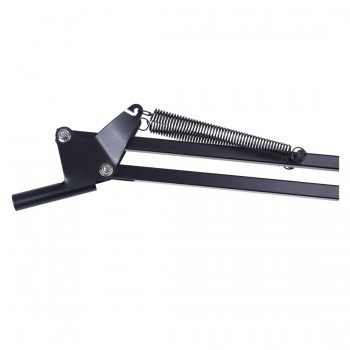 Microphone Stand Holder Auction Support Port Microphone Black Steel + Aluminum Alloy Adjustable Base