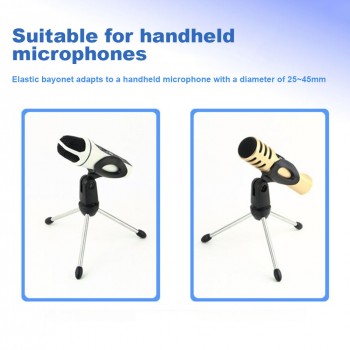 Microphone Mic Stand Tripod Bracket Portable Zinc Alloy Desktop Table Adjustable Holder  @JH