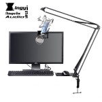 Broadcast Suspension Scissor Arm Stand For NB35 Blue Yeti Table Desk PC Recording Microphone Holder Boom Clip Shock Mount Clamp