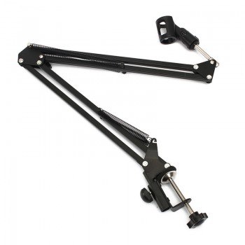 Mic Suspension Boom Scissor Arm Stand Holder Professional Recording Microphone Studio Sound Broadcast