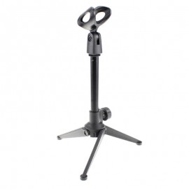 Desktop Microphone Tripod Foldable Microphone Stand Holder Adjustable Mic Clip Mount Shock For Table Karaoke Microphones