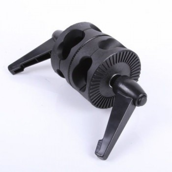 Glory Star Swivel Dual Head Grip Holder Bracket for Photo Studio Boom Reflector Arm Support Dual Grip Head Angle Clamp