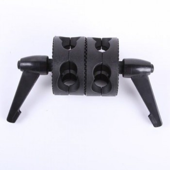 Glory Star Swivel Dual Head Grip Holder Bracket for Photo Studio Boom Reflector Arm Support Dual Grip Head Angle Clamp