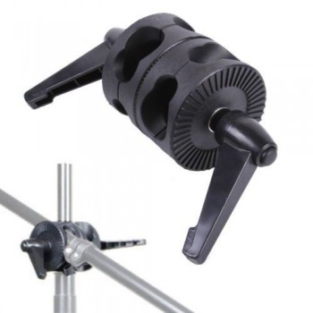 Glory Star Swivel Dual Head Grip Holder Bracket for Photo Studio Boom Reflector Arm Support Dual Grip Head Angle Clamp