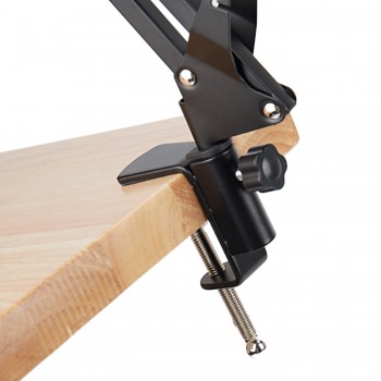NB-35 Microphone Scissor Arm Stand and Table Mounting Clampamp;NW Filter Windscreen Shield amp; Metal Mount Kit