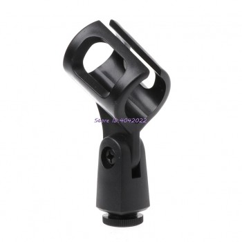 Foldable Desktop Tripod Mic Stand Adjustable Angle Foldable Table Tops Microphone Mount Holder Stand Bracket Plastic Black