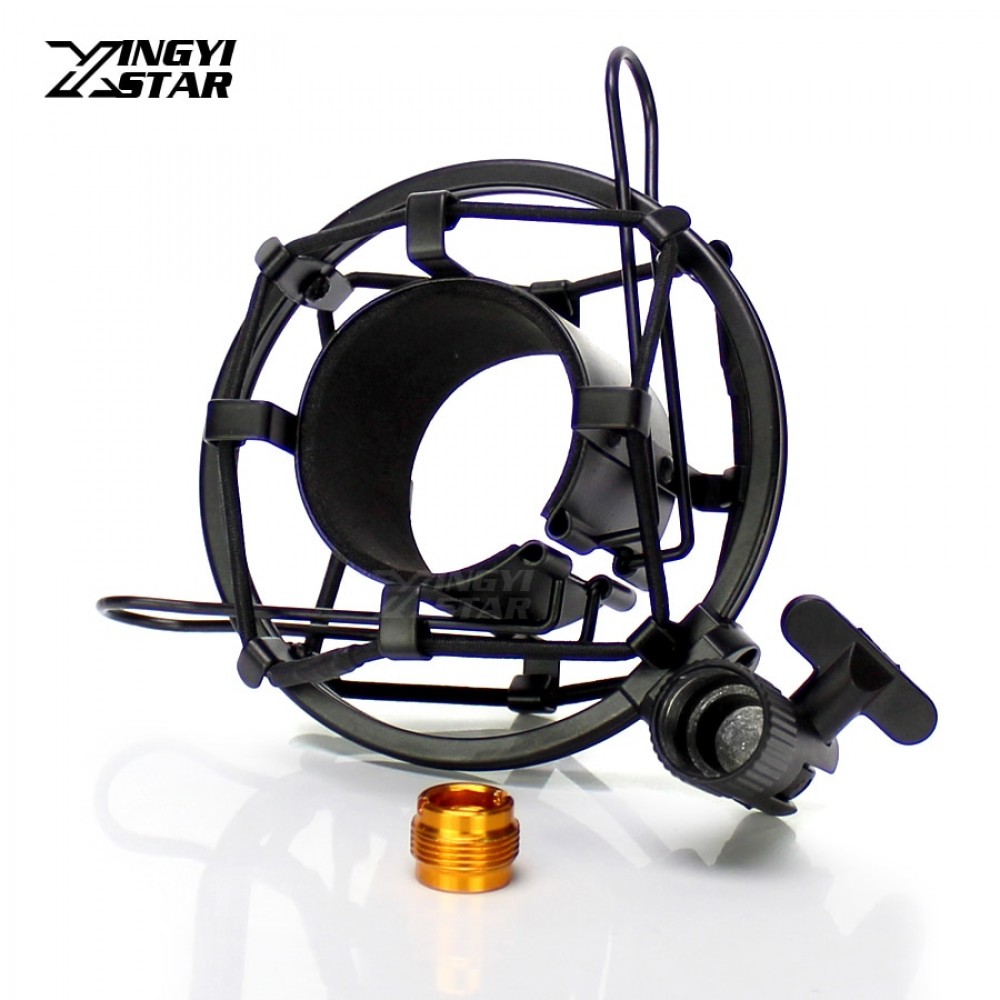 Universal Metal C01U Pro Condenser Microphone Holder Shock Mount For Broadcast Studio Mic Stand Filter Suspension Spider Bracket