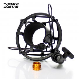 Universal Metal C01U Pro Condenser Microphone Holder Shock Mount For Broadcast Studio Mic Stand Filter Suspension Spider Bracket