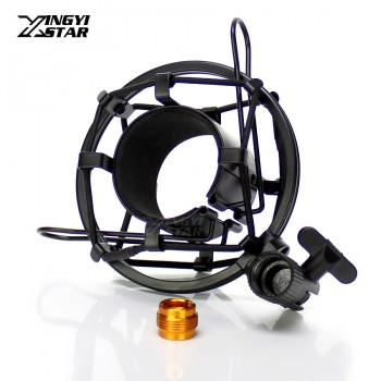 Universal Metal C01U Pro Condenser Microphone Holder Shock Mount For Broadcast Studio Mic Stand Filter Suspension Spider Bracket