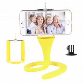 Mini Camera Tripod Mount Banana Pod for Gopro Xiao Mi Yi SJ4000 action camera for iphone7 6s car headrest selfie stick