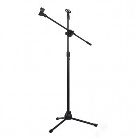 Professional Microphone Tripod Swing Boom Floor Stand Adjustable Microphone Clip Holder Detachable Stage Microphone Stand