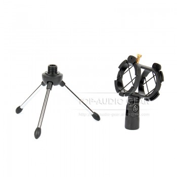 Desktop Shockproof Mic Stand Microphone Stand Clip Holder Pop Filter Shock Mount For Oktava MK012 MK 012 MK101 MK102 MK103 MK104