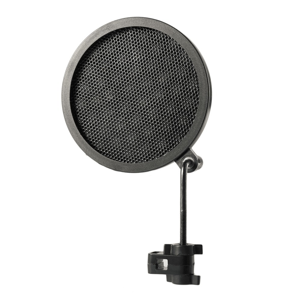 PS-2 Dubbellaags Studio Microfoon Mic Wind Screen Filter/Swivel Mount/Masker Teruggeschrokken Voor Spreken Recording
